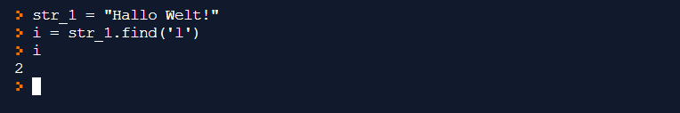 Nur das erste Zeichen wird dargestellt.