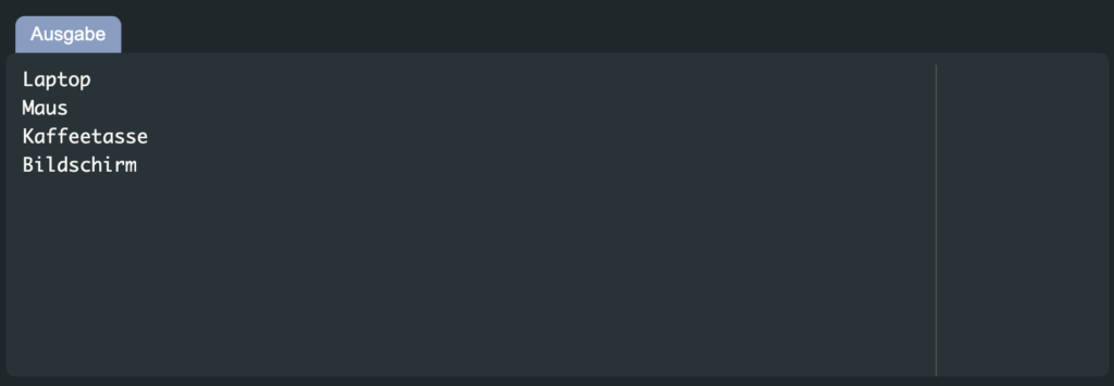 Wie zu sehen ist, kannst du ein Java Array beliebig verwenden!